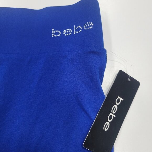 Bebe Surf The Web Bike Shorts Rhinestone Bike Shorts Size Large - Picture 4 of 5